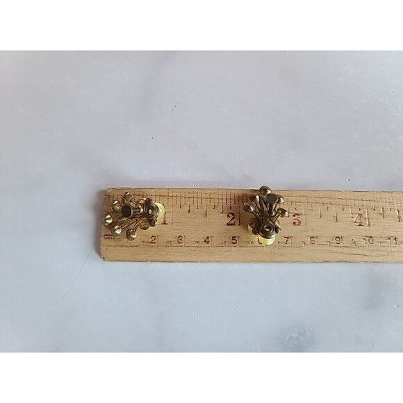 Art Deco Screwback Earrings Vintage - Picture 10 of 10